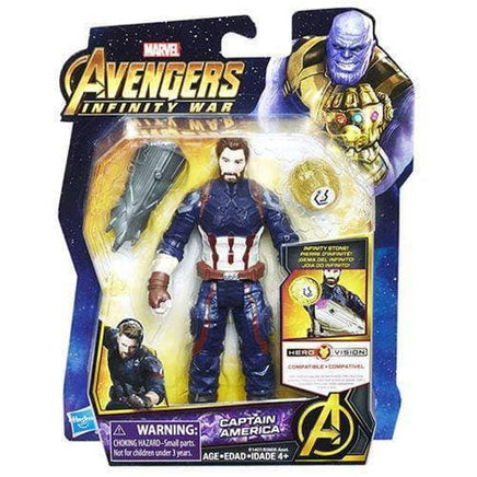 Avengers: Infinity War Captain America with Infinity Stone 6 - Inch Action Figure - The Mage's Emporium ToyShnip Shopify Collective ToyShnip Used English Toys & Games Japanese Style Comic Book