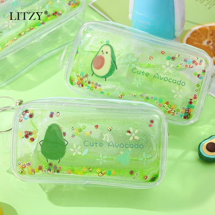 Avocado Transparent Pencil Case - The Mage's Emporium Kore Kawaii Kore Kawaii Shopify Collective Used English Japanese Style Comic Book