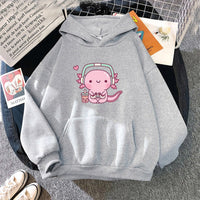 Axolotl Gamer Hoodie - The Mage's Emporium Kore Kawaii Kore Kawaii Shopify Collective Used English Japanese Style Comic Book