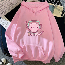 Axolotl Gamer Hoodie - The Mage's Emporium Kore Kawaii Kore Kawaii Shopify Collective Used English Japanese Style Comic Book