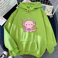 Axolotl Gamer Hoodie - The Mage's Emporium Kore Kawaii Kore Kawaii Shopify Collective Used English Japanese Style Comic Book