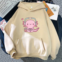 Axolotl Gamer Hoodie - The Mage's Emporium Kore Kawaii Kore Kawaii Shopify Collective Used English Japanese Style Comic Book