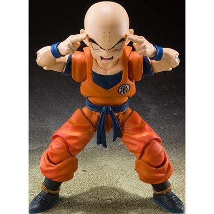 Bandai Dragon Ball Z Krillin Earth's Strongest Man S.H.Figuarts Action Figure - The Mage's Emporium ToyShnip Shopify Collective ToyShnip Used English Action & Toy Figures Japanese Style Comic Book