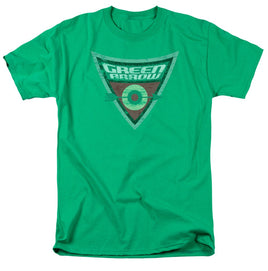 Batman Brave And The Bold Green Arrow Shield Adult T-Shirt