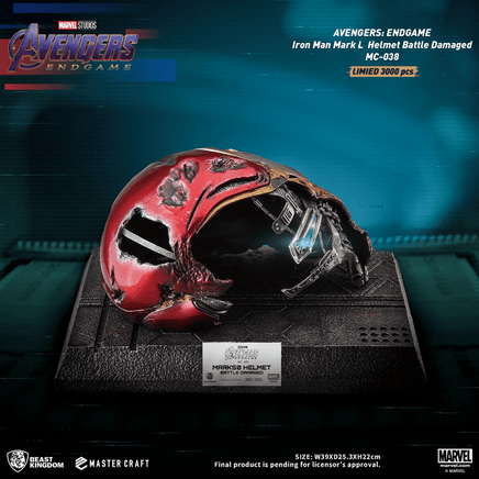 Beast Kingdom: Avengers: Endgame - Master Craft Iron Man Mark L Helmet (Battle Damaged) MC - 038 - The Mage's Emporium Shumi Toys & Gifts Shopify Collective Shumi Toys & Gifts Used English Master Craft Japanese Style Comic Book