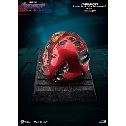 Beast Kingdom: Avengers: Endgame - Master Craft Iron Man Mark L Helmet (Battle Damaged) MC - 038 - The Mage's Emporium Shumi Toys & Gifts Shopify Collective Shumi Toys & Gifts Used English Master Craft Japanese Style Comic Book