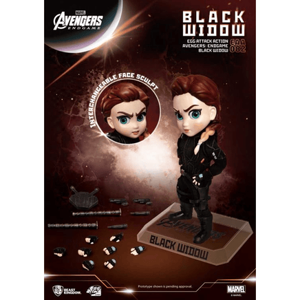 Beast Kingdom: Marvel: Avengers - EAA - 082 Endgame Black Widow Egg Attack Action Figure - The Mage's Emporium Shumi Toys & Gifts Shopify Collective Shumi Toys & Gifts Used English Mini Egg Attack Japanese Style Comic Book
