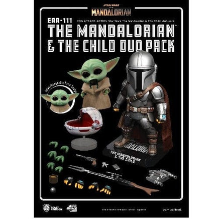 Beast Kingdom Star Wars The Mandalorian & Child EAA - 111 Action Figure Set - The Mage's Emporium ToyShnip Shopify Collective ToyShnip Used English Toys & Games Japanese Style Comic Book