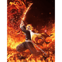 Bellfine: Demon Slayer: Kimetsu no Yaiba - Kyojuro Rengoku Battle Stance DX Ver 1/8 Scale Figure - The Mage's Emporium Shumi Toys & Gifts Shopify Collective Shumi Toys & Gifts Used English 1/8 Scale Figure Japanese Style Comic Book