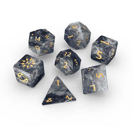Cosmere RPG: Mistborn - Basic Dice Set - Black/Silver