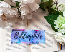 Bibliophile Laminated Bookmark - The Mage's Emporium White Rose Books & More Shopify Collective White Rose Books & More Used English Bookmark Japanese Style Comic Book