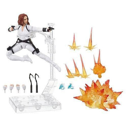 Black Widow Marvel Legends 6 - Inch Deluxe White Costume Action Figure with Stand - The Mage's Emporium ToyShnip Shopify Collective ToyShnip Used English Toys & Games Japanese Style Comic Book