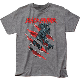 Marvel Black Panther Clawing Gray T-Shirt