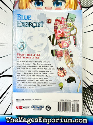 Blue Exorcist Vol 3 - The Mage's Emporium Viz Media 2409 BackInStock Used English Manga Japanese Style Comic Book