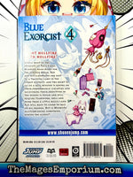 Blue Exorcist Vol 4 - The Mage's Emporium Viz Media 2410 BackInStock Used English Manga Japanese Style Comic Book