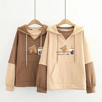 Boba Tea Teddy Bear Hoodie - The Mage's Emporium Kore Kawaii Kore Kawaii Shopify Collective Used English Japanese Style Comic Book