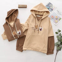 Boba Tea Teddy Bear Hoodie - The Mage's Emporium Kore Kawaii Kore Kawaii Shopify Collective Used English Japanese Style Comic Book