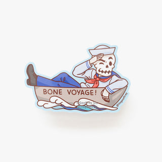 Bone Voyage Vinyl Sticker (3.5