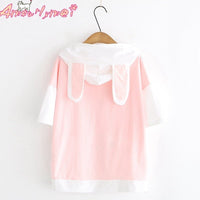 Bunny Print Hoodie - The Mage's Emporium Kore Kawaii Kore Kawaii Shopify Collective Used English Japanese Style Comic Book