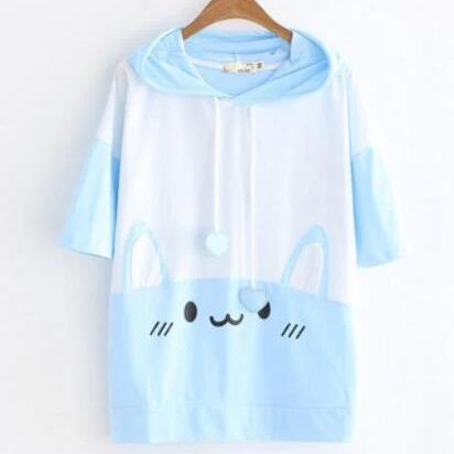 Bunny Print Hoodie - The Mage's Emporium Kore Kawaii Kore Kawaii Shopify Collective Used English Japanese Style Comic Book