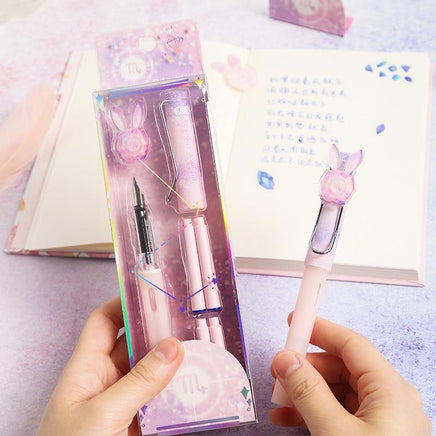 Bunny Zodiac Fountain Pens - The Mage's Emporium Kore Kawaii Kore Kawaii Shopify Collective Used English Japanese Style Comic Book
