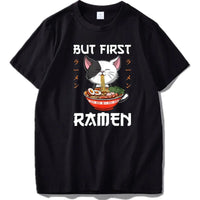 "But First Ramen" T-Shirt - The Mage's Emporium Kore Kawaii Kore Kawaii Shopify Collective Used English Japanese Style Comic Book