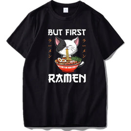 "But First Ramen" T-Shirt - The Mage's Emporium Kore Kawaii Kore Kawaii Shopify Collective Used English Japanese Style Comic Book