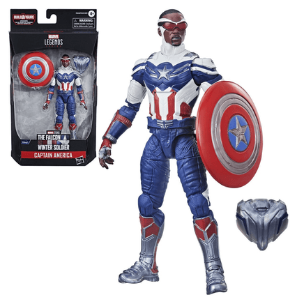Captain America: Marvel Legends: Captain America Sam Wilson 6 - Inch Action Figure (Captain America Flight Gear BAF) - The Mage's Emporium Shumi Toys & Gifts Shopify Collective Shumi Toys & Gifts Used English Marvel Legends Japanese Style Comic Book