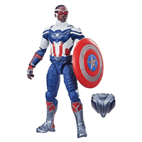 Captain America: Marvel Legends: Captain America Sam Wilson 6 - Inch Action Figure (Captain America Flight Gear BAF) - The Mage's Emporium Shumi Toys & Gifts Shopify Collective Shumi Toys & Gifts Used English Marvel Legends Japanese Style Comic Book