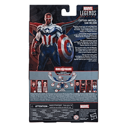 Captain America: Marvel Legends: Captain America Sam Wilson 6 - Inch Action Figure (Captain America Flight Gear BAF) - The Mage's Emporium Shumi Toys & Gifts Shopify Collective Shumi Toys & Gifts Used English Marvel Legends Japanese Style Comic Book