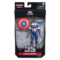 Captain America: Marvel Legends: Captain America Sam Wilson 6 - Inch Action Figure (Captain America Flight Gear BAF) - The Mage's Emporium Shumi Toys & Gifts Shopify Collective Shumi Toys & Gifts Used English Marvel Legends Japanese Style Comic Book