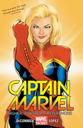 CAPTAIN MARVEL TP VOL 01 HIGHER FURTHER FASTER MORE - The Mage's Emporium The Multiverse Shopify Collective The Multiverse Used English Graphic Novels Japanese Style Comic Book