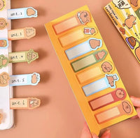 Capybara Bookmark Sticky Notes - The Mage's Emporium Kore Kawaii Kore Kawaii Shopify Collective Used English Japanese Style Comic Book