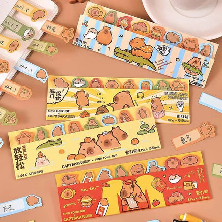 Capybara Bookmark Sticky Notes - The Mage's Emporium Kore Kawaii Kore Kawaii Shopify Collective Used English Japanese Style Comic Book