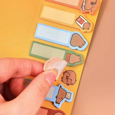 Capybara Bookmark Sticky Notes - The Mage's Emporium Kore Kawaii Kore Kawaii Shopify Collective Used English Japanese Style Comic Book