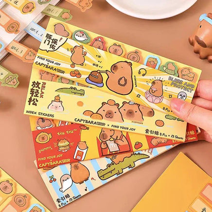 Capybara Bookmark Sticky Notes - The Mage's Emporium Kore Kawaii Kore Kawaii Shopify Collective Used English Japanese Style Comic Book