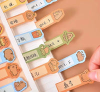 Capybara Bookmark Sticky Notes - The Mage's Emporium Kore Kawaii Kore Kawaii Shopify Collective Used English Japanese Style Comic Book
