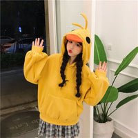 Casual Duck Hoodie - The Mage's Emporium Kore Kawaii Kore Kawaii Shopify Collective Used English Japanese Style Comic Book