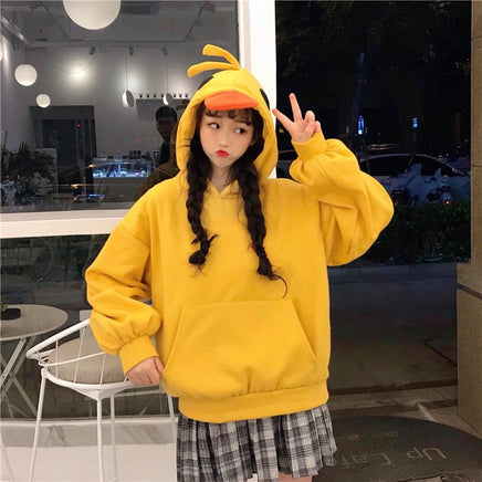 Casual Duck Hoodie - The Mage's Emporium Kore Kawaii Kore Kawaii Shopify Collective Used English Japanese Style Comic Book