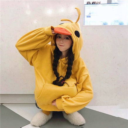 Casual Duck Hoodie - The Mage's Emporium Kore Kawaii Kore Kawaii Shopify Collective Used English Japanese Style Comic Book