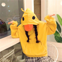 Casual Duck Hoodie - The Mage's Emporium Kore Kawaii Kore Kawaii Shopify Collective Used English Japanese Style Comic Book