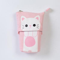 Cat Pencil Case With Zipper - The Mage's Emporium Kore Kawaii Kore Kawaii Shopify Collective Used English Japanese Style Comic Book