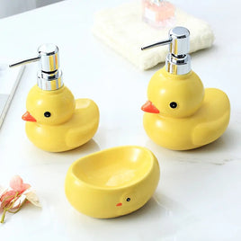 Ceramic Duckie Soap Dispensers - The Mage's Emporium Kore Kawaii Kore Kawaii Shopify Collective Used English Japanese Style Comic Book
