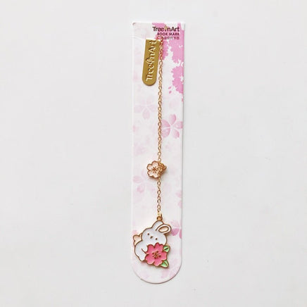 Cherry Blossom Bunny and Cat Bookmarks - The Mage's Emporium Kore Kawaii Kore Kawaii Shopify Collective Used English Japanese Style Comic Book