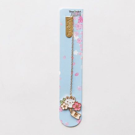 Cherry Blossom Bunny and Cat Bookmarks - The Mage's Emporium Kore Kawaii Kore Kawaii Shopify Collective Used English Japanese Style Comic Book