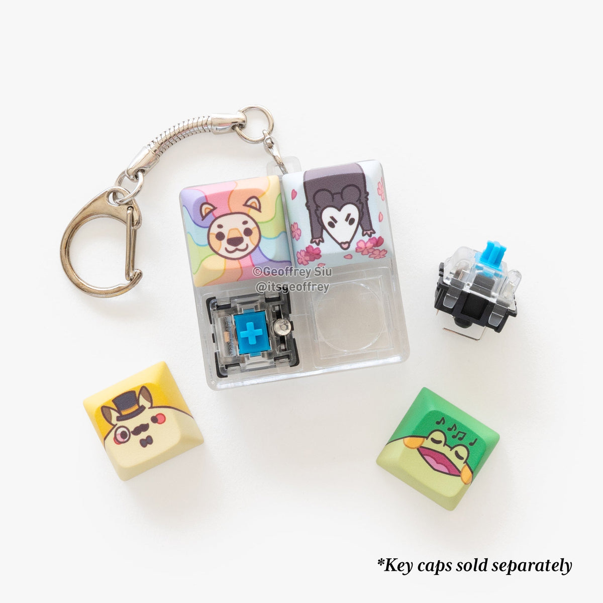 Geoffrey Siu Art LLC's Clicky Keychain Housings + Switches (No Key| The ...