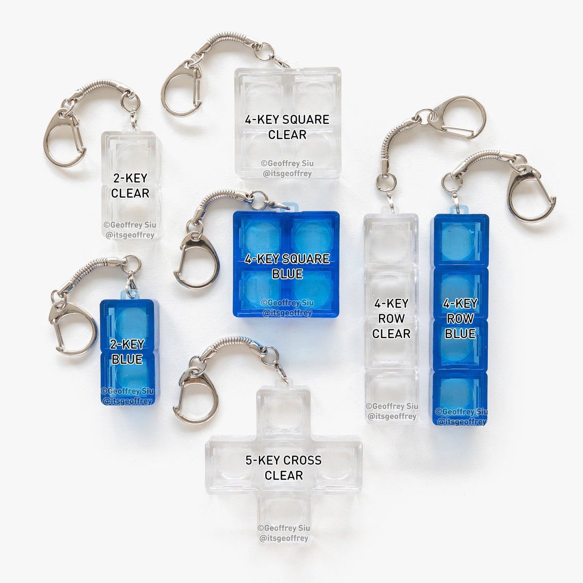 Geoffrey Siu Art LLC's Clicky Keychain Housings + Switches (No Key| The ...