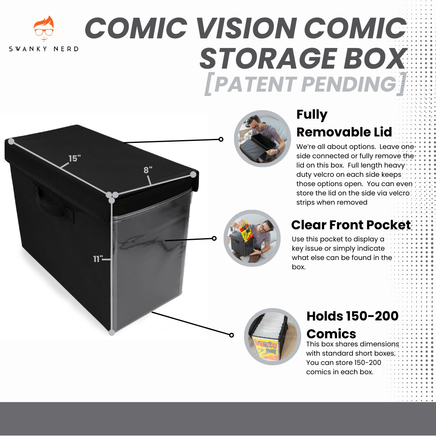 Comic Vision Comic Book Storage Box - The Mage's Emporium The Multiverse Shopify Collective The Multiverse Used English Comic Vision Japanese Style Comic Book
