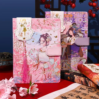 Court Lady Tassel Notebooks - The Mage's Emporium Kore Kawaii Kore Kawaii Shopify Collective Used English Japanese Style Comic Book