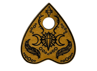 Medium Crow & Crystal Spirit Board - Light Stain